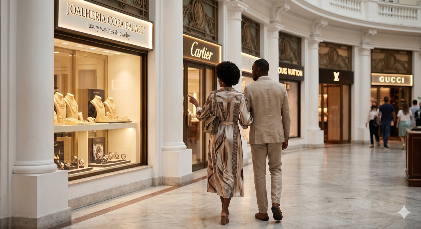 Copa Palace luxury gallery arcade, Rio de Janeiro