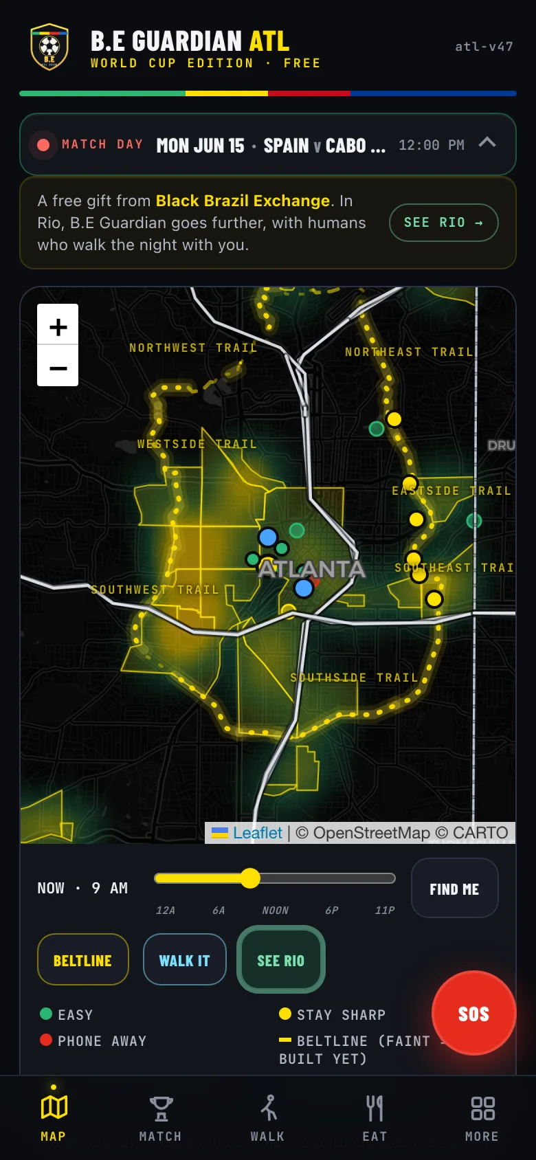 B.E Guardian ATL opens on the next Cup fixture and the city centered on Mercedes-Benz Stadium, with the glowing BeltLine loop and every trail named
