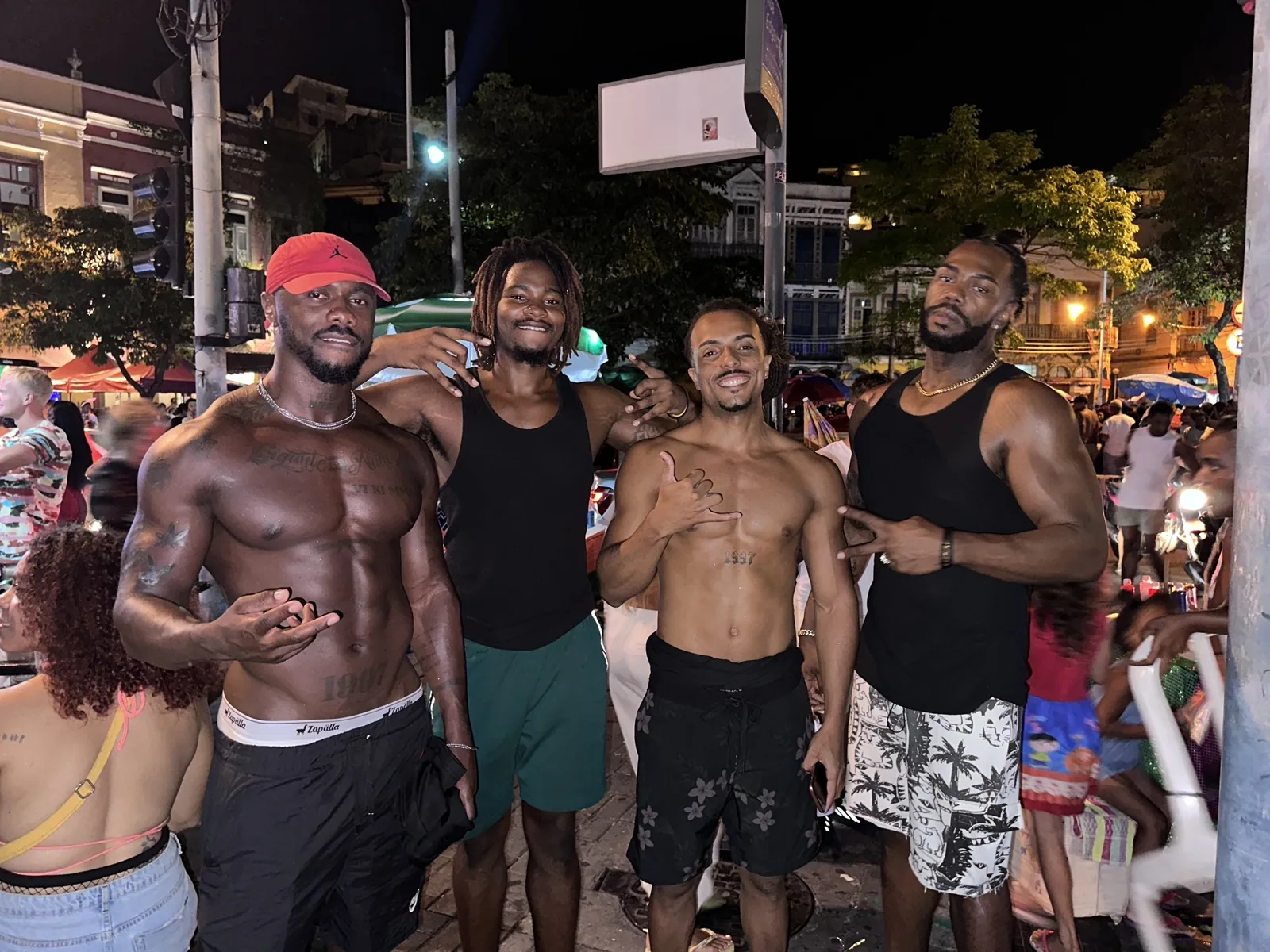 Carnival week friends at Pedra do Sal