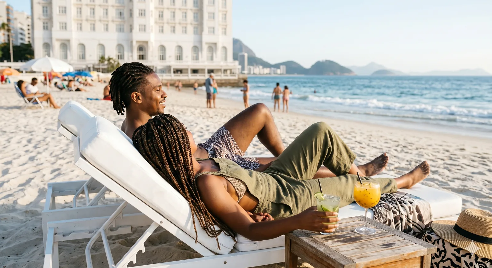 O Copacabana Palace e a orla do Rio de Janeiro na hora dourada