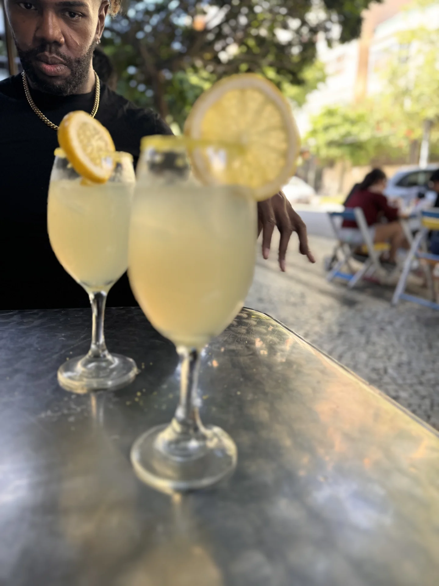 Lemon spritz cocktails at Gringo Cafe Rio