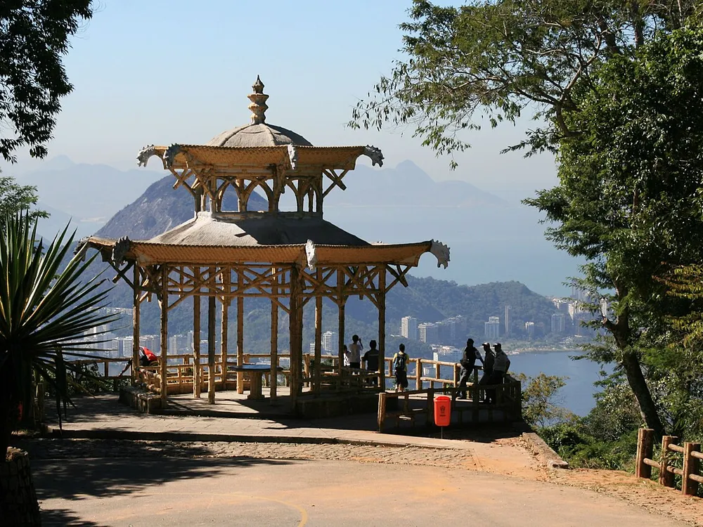 The Chinese pavilion at Vista Chinesa overlooking Rio