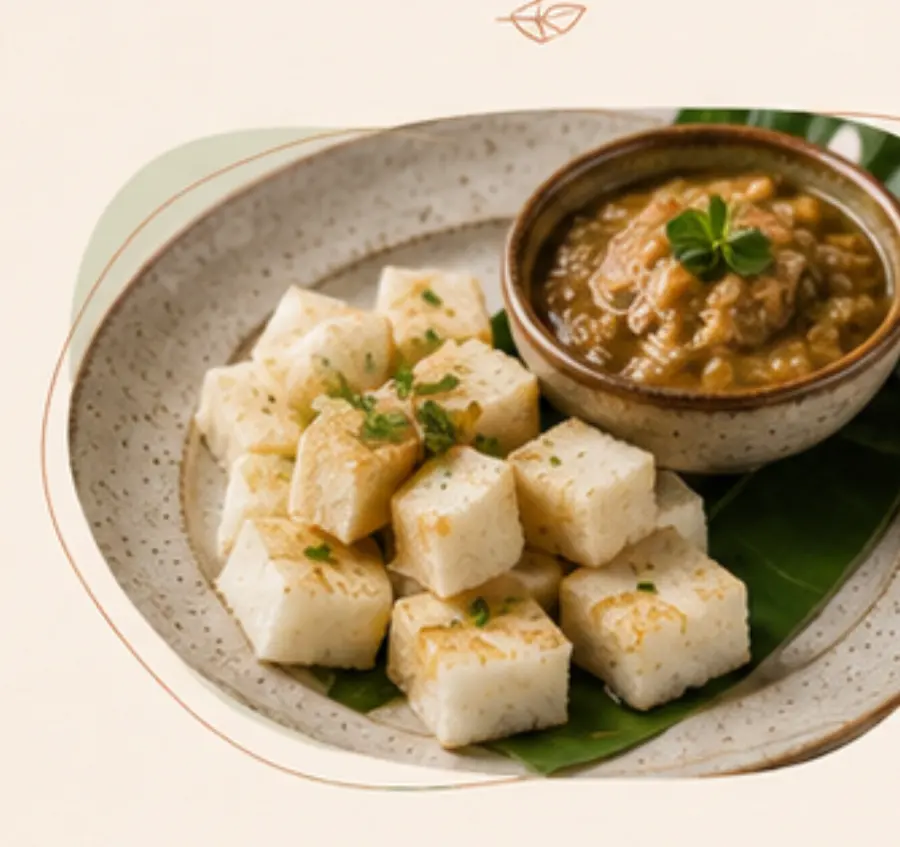 A plated Brazilian breakfast course